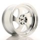 JR Wheels JR15 15x8 ET20 4x100/108- Silver Machined Face