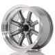 JR Wheels JR19 14x8 ET-13 4x100- Gunmetal w/Machined Lip