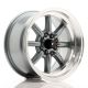 JR Wheels JR19 15x8 ET0 4x100/114.3- Gunmetal w/Machined Lip