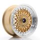 JR Wheels JR9 16x7.5 ET25 4x100/108- Gold w/Machined Lip