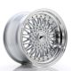 JR Wheels JR9 17x10 ET20 5x112/120- Silver w/Machined Lip+Silver Rivets