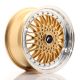 JR Wheels JR9 17x7.5 ET35 5x100/114.3- Gold w/Machined Lip