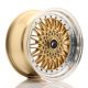 JR Wheels JR9 17x8.5 ET20 4x100/108- Gold w/Machined Lip