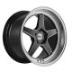 Whistler KR2 18x10.5 5x114.3 ET25 - Machined Gloss Black (73.1mm Centre Bore)