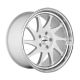 Whistler KR7 16x8 4x100 ET0 - White Machined Face (73.1mm Centre Bore)