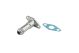 Turbosmart 50.8mm 10AN 75mm Extended Oil Drain Silver