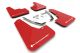 Rally Armor Subaru Crosstrek (24-26) Urethane Mud Flaps - Red/White Logo