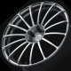 ADVAN MODEL F15 21x10 ET40 5x112 Wheel (66.5mm Centre Bore)- Platinum Silver
