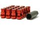Muteki SR35 Close End Lug Nuts w/ Lock Set - Red 12x1.50 35mm