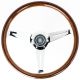 Nardi Classic Wood Steering Wheel 360mm with Polished Spokes