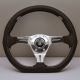 Nardi Kallista Leather/Perforated Leather/ABS Inserts Steering Wheel 350mm with Polished Spokes