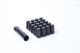 M12x1.5 Steel Tuner Wheel Nuts with Spline Key- Black