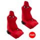 NRG Innovations Reclining Racing Seat - Prisma in Red Suede