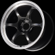 ADVAN RG-D2 18x9 ET43 5x114.3 Wheel (GTR Face, 73mm Centre Bore)- Black Gunmetal Machined Lip