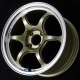 ADVAN RG-D2 16x5.5 ET42 4x100 Wheel (STD Face, 63mm Centre Bore)- Champagne Gold Machined Lip