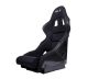 NRG Innovations Black Fibre Glass Bucket Seat with Carbon Fibre (Extra Deep) - Medium
