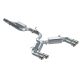 MBRP Audi S3 (15-18) 3" Cat Back Exhaust- Quad Tips with Valve Delete
