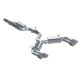 MBRP Audi S3 (15-18) 3" Cat Back Exhaust- Quad Carbon Fibre Tips with Valve Delete