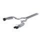 MBRP Ford Mustang GT (18-22) 3” Cat Back Exhaust - Dual Rear with Quad Exit 4" Carbon Fibre Tips (Street Profile)