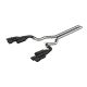 MBRP Ford Mustang GT (18-22) 3” Black Coated Aluminized Steel Cat Back Exhaust - Dual Rear with Quad Exit 4" Black Coated Tips (Race Profile)