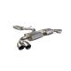 Scorpion Audi TT MK2 3.2 V6 &amp; MK2 S (06-14) Resonated Cat-Back Exhaust- Polished Quad Daytona Tips