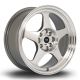 Rota Slip 16x7 4x100 ET40 Wheel- Steel Grey with Polished Lip