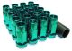 Muteki SR48 Open End Lug Nuts - Green 12x1.50 48mm