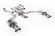 Milltek Sport Audi A6 3.0TFSI V6 (S-Line Facelift Models Only) (C7.5) (15-18) Resonated Cat Back Exhaust with Quad GT-100 Polished Trims