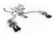 Milltek Sport Audi A6 3.0TFSI V6 (S-Line Facelift Models Only) (C7.5) (15-18) Resonated Cat Back Exhaust with Quad GT-100 Cerakote Black Trims