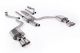Milltek Sport Audi A6 3.0TFSI V6 (S-Line Facelift Models Only) (C7.5) (15-18) Resonated Cat Back Exhaust with Quad GT-100 Brushed Titanium Trims