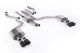 Milltek Sport Audi A6 3.0TFSI V6 (S-Line Facelift Models Only) (C7.5) (15-18) Resonated Cat Back Exhaust with Quad JET-100 Carbon Trims
