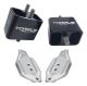 Torque Solution Subaru Impreza WRX (02-14), STI (04-17) Solid Billet Engine Mounts w/ Mount Plates