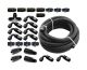Torque Solution Subaru Impreza WRX (02-14) Braided Fuel Line Kit for -6 Aeromotive FPR & Flex Fuel Kit