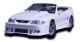 KBD Ford Mustang (94-98) Spy 2 Style 2 Piece Polyurethane Side Skirts