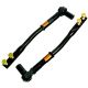 Driftowrks Nissan 200SX (S15) (99-02) Front Kinked Tension Arms with Rod Ends- V2 Black Edition