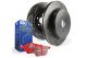 EBC VW Golf MK6 2.0L Turbo R (PR-1LK, PR-1LM) (09-13) Front EBC Redstuff Brake Pads and BSD Slotted Disc Kit