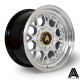 AutoStar Sprint 15x8 ET10 4x100/4x114.3 Wheel- Hyper Silver with Polished Lip