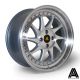 AutoStar Vader 17x8 ET35 4x100 Wheel- Silver with Polished Face