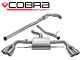 Cobra Sport Audi TTS Quattro 2.0L Coupe (08-14) Non-Resonated Turbo-Back Exhaust with Sports Cat
