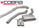 Cobra Sport Audi A3 (8P, 3DR) 2.0L TFSI Quattro (04-12) Non-Resonated Turbo-Back Exhaust with Sports Cat