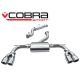 Cobra Sport Audi S3 (8V, Saloon) Quattro (13-18) Resonated Non-Valved Cat-Back Exhaust