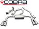 Cobra Sport Audi S3 (8V, Saloon) Quattro (13-18) Resonated Non-Valved Turbo-Back Exhaust with Sports Cat