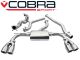 Cobra Sport Audi S3 (8V, Saloon) Quattro (13-18) Non-Resonated Non-Valved Turbo-Back Exhaust with Sports Cat
