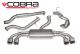 Cobra Sport Audi TTS 2.0L TFSI Coupe (15+) Non-Resonated Non-Valved Turbo-Back Exhaust with Sports Cat