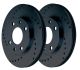Black Diamond Infiniti G37 (08-15) Rear Drilled Vented Brake Discs (Pair) (350mm)