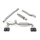 Cobra Sport BMW M135i (F40) (19+) Valved Quad Exit M3 Style Resonated Cat Back Performance Exhaust - TP116-CF Tips