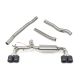 Cobra Sport BMW M135i (F40) (19+) Valved Quad Exit M3 Style Non-Resonated Cat Back Performance Exhaust - TP116-CF Tips