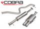 Cobra Sport Ford Fiesta MK7 1.0T EcoBoost (Zetec S) (2013+) Resonated Cat-Back Exhaust (Only fits ST panel)
