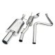 Cobra Sport Ford Fiesta Zetec S (Mk6) (02-07) Resonated Cat-Back Exhaust- Only fits ST panel