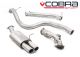 Cobra Sport Ford Fiesta ST 180 (Mk7) (13+) Non-Resonated Turbo-Back Exhaust with De-Cat, Twin Tailpipes